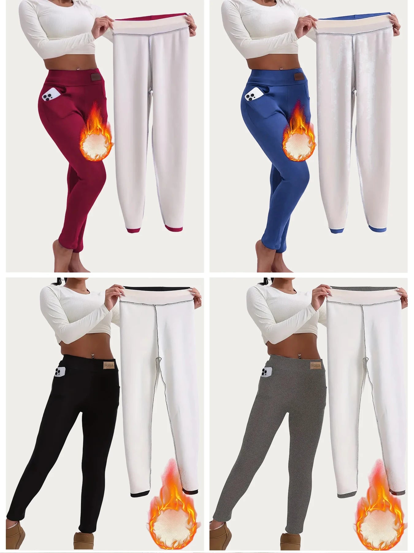 Lady's fleece pants, sweatpants,High Waist Plush Yoga Pants Outdoor Cycling Running Fitness Skiing Leggings,Leggings For Women