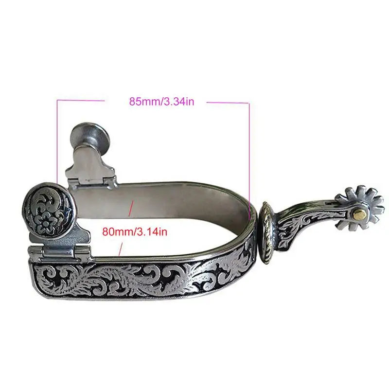 Spurs for Cowboy Boots Beautiful Western Cowboy Spurs Riding Spurs Horse Riding Accessories Horse Roping Spurs with Gear