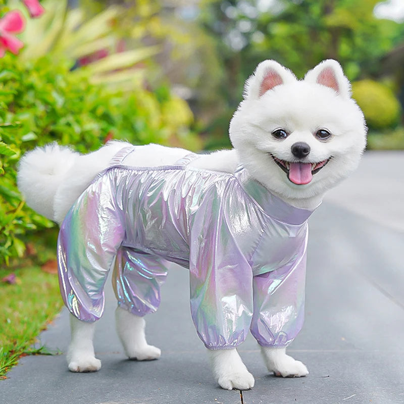 Waterproof Pet Pants With Foot Cover Dog Trousers Safety Dog Leggings Foot Protector For Small Dog Outdoor Activity Dog Clothes