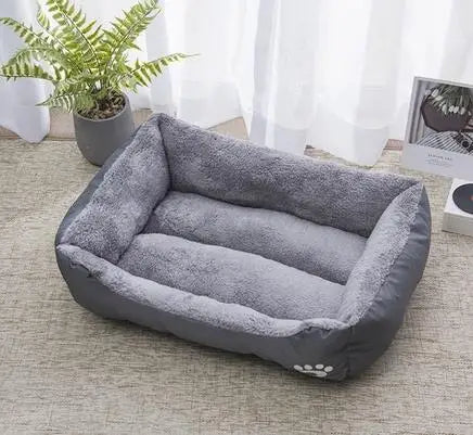 Large Pet House Dog Bed Cat Mat Long Plush Deep Sleeping Warm Soft Small Dog Cushion Calm Beds for Puppy Chihuahua