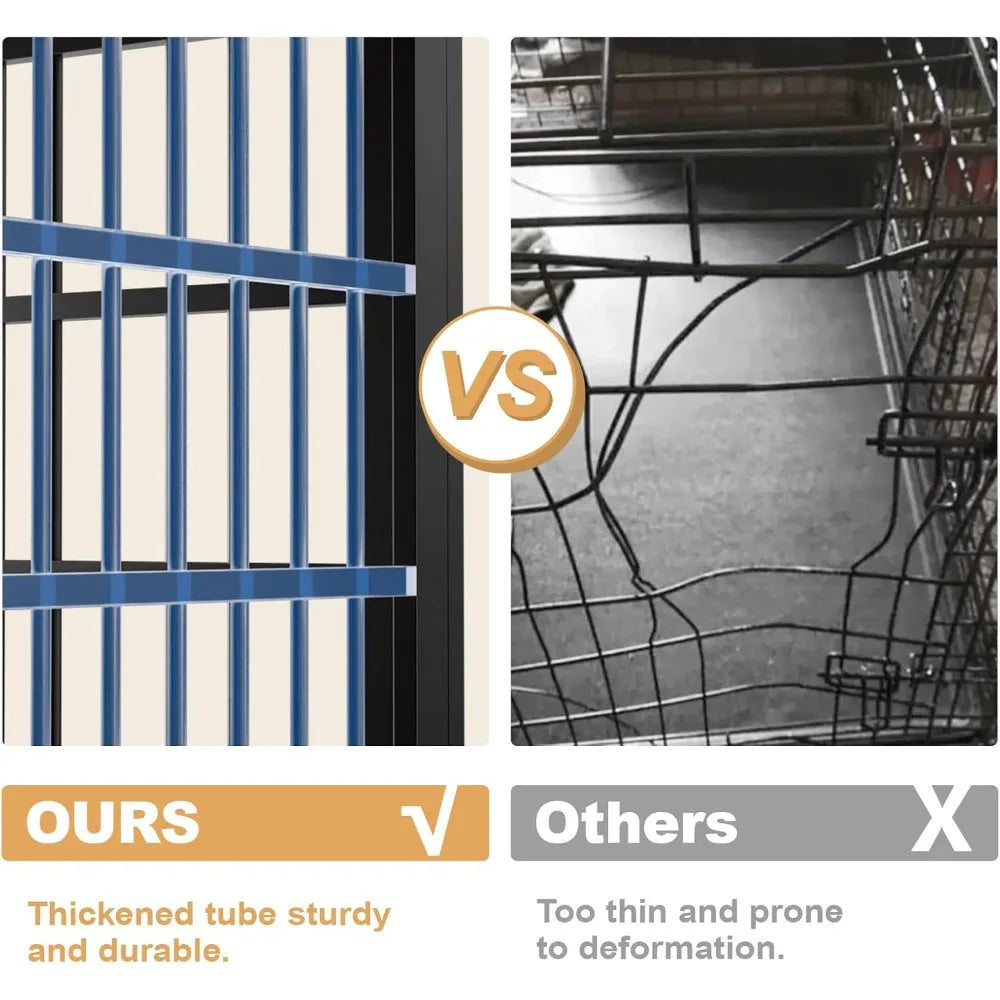 Heavy Duty Dog Crate Furniture, 41 Inch Wooden Dog Cage Kennel for Medium and Large Dogs, Decorative Pet House Furniture Indoor