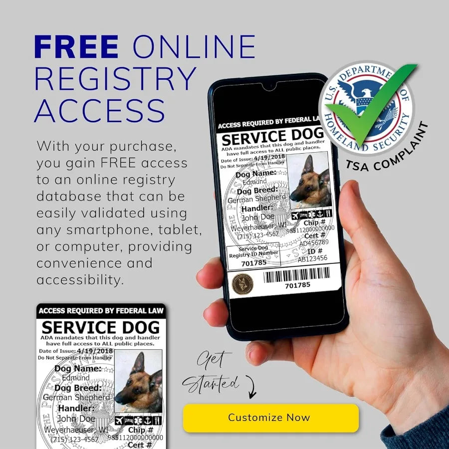 ActiveDogs Full Service Dog Kit - Service Dog Vest Harness with Handle ID Holder Medical Alert Keychain Leash Patches - Large S