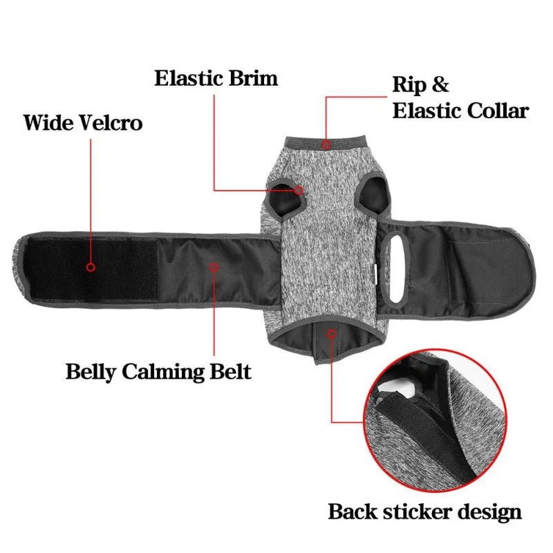 Pet Cat Vest Clothes Dog Puppy Post Operative Rehabilitation Clothing Pet Recovery Suit Stress Relief Clothing Coat