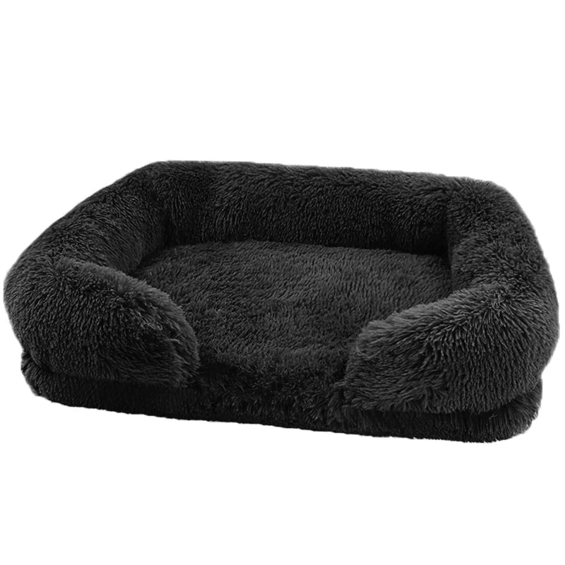 Thickened orthopedic dog bed for large dogs - egg sponge, easy to remove and wash plush cover, durable pet furniture,