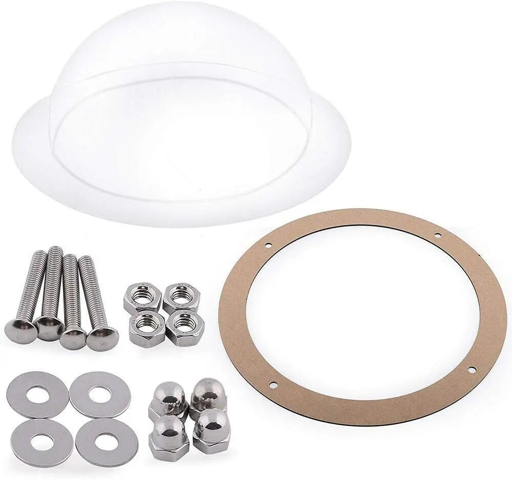 Pet Dog Fence Window - 9.5" Bubble Dome Peek Window for Pets Dogs Cats, Clear Safe Durable Acrylic Fences Windows