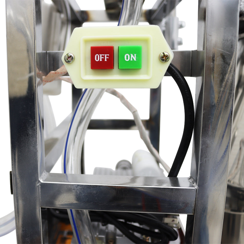 Electric Milking Machine for Cows 25L Automatic Oil-Free Vacuum Pump Goat Milker Stainless Steel Dairy Farm Milking Equipment