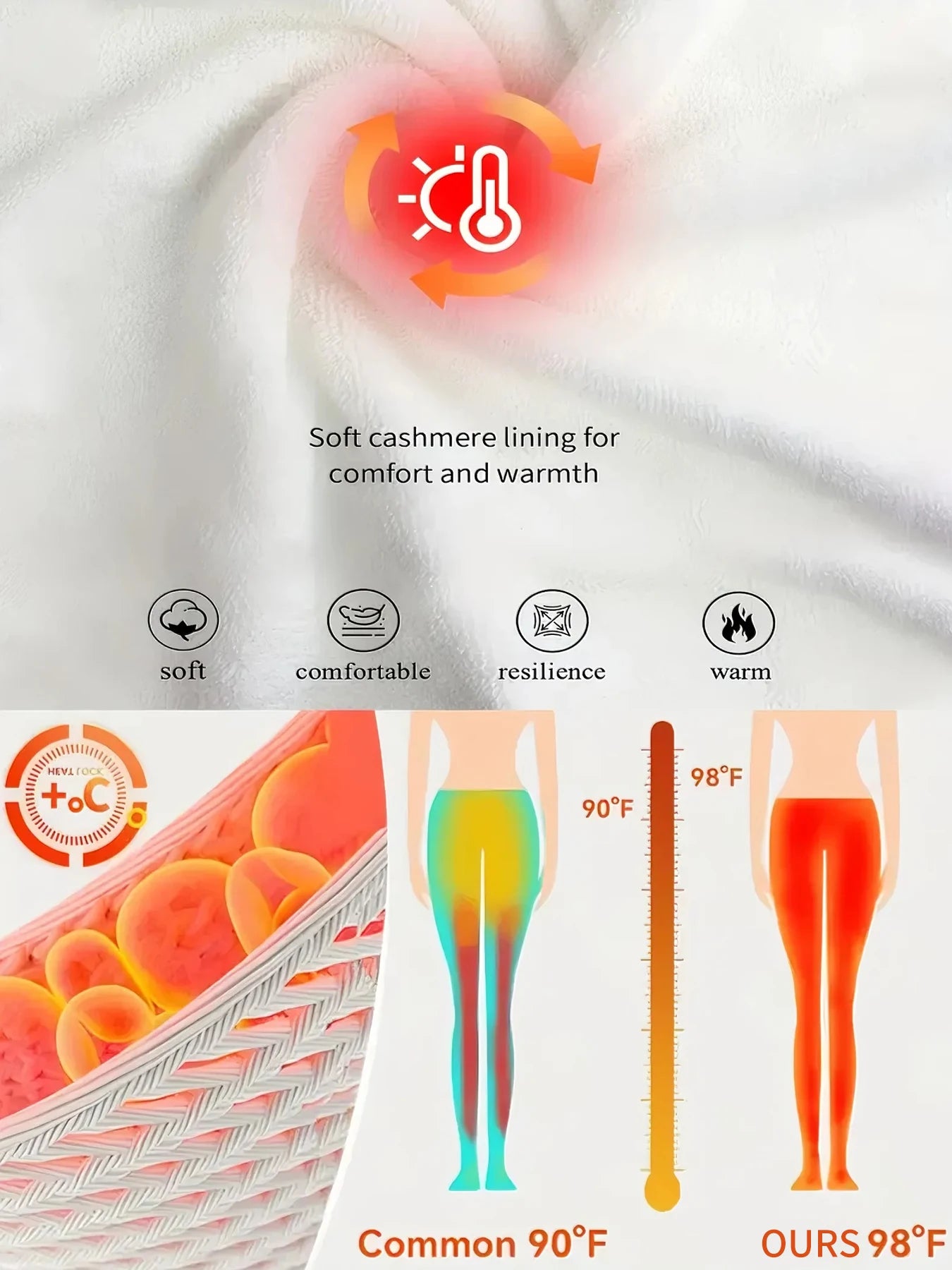 2-Pack Women's Thermal Fleece Leggings (Red & Blue) High Waist Tummy Control Yoga Pants,Fleece-Lined Thermal Leggings for Yoga