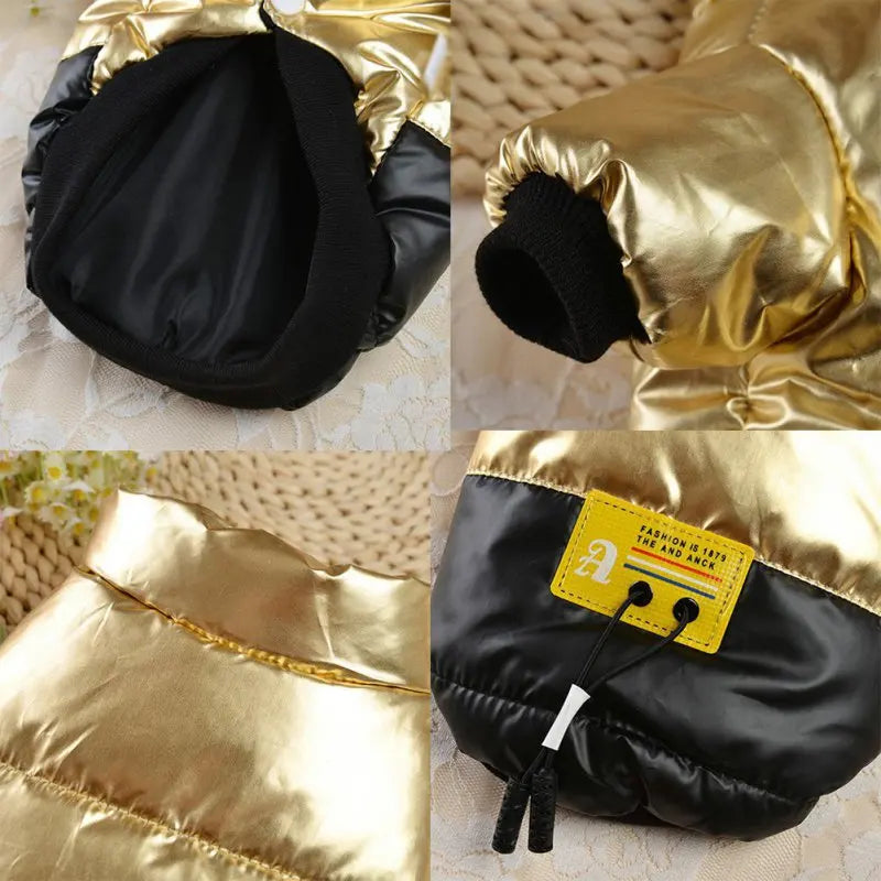 Winter Pet Dog Coat Warm Dog Puppy Autumn Cotton Padded Coat For Small Dogs Thickened Stand-up Collar Down Jacket