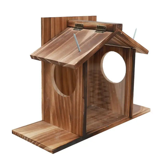 Squirrel Feeder Box Winter Outside Feeding House Squirrel Feeder Large Feeder Box Waterproof Table Feeder For Squirrel & Birds