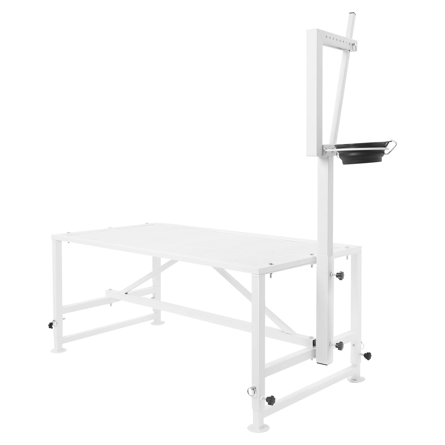 Sheep Trimming Stand, Adjustable Goat Milking Stand, Heavy Duty Metal Stand 600lbs Load for Goat Milk and Sheep Trimming