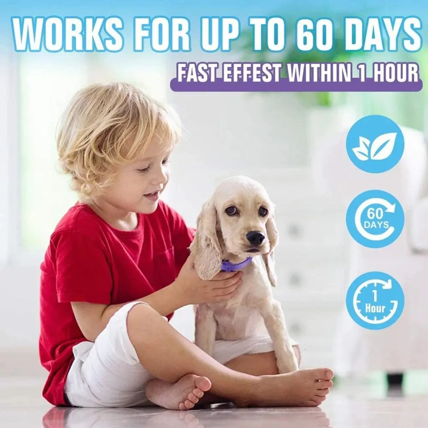 Pet Calming Collar Anxiety Relief Stress Reduction Pacify Soothing TPR Adjustable Waterproof Dog Cat Necklace Pet Supply