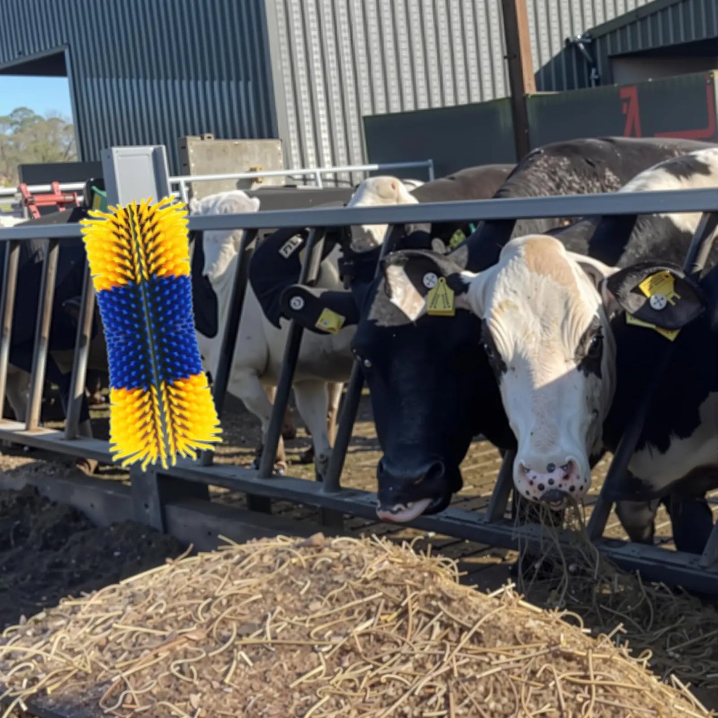 Horse Hair Brush Kit, Horsehair Brush, Horse Grooming Brushes, Horse Brushes For Grooming & Scratching Post For Horse, Pig