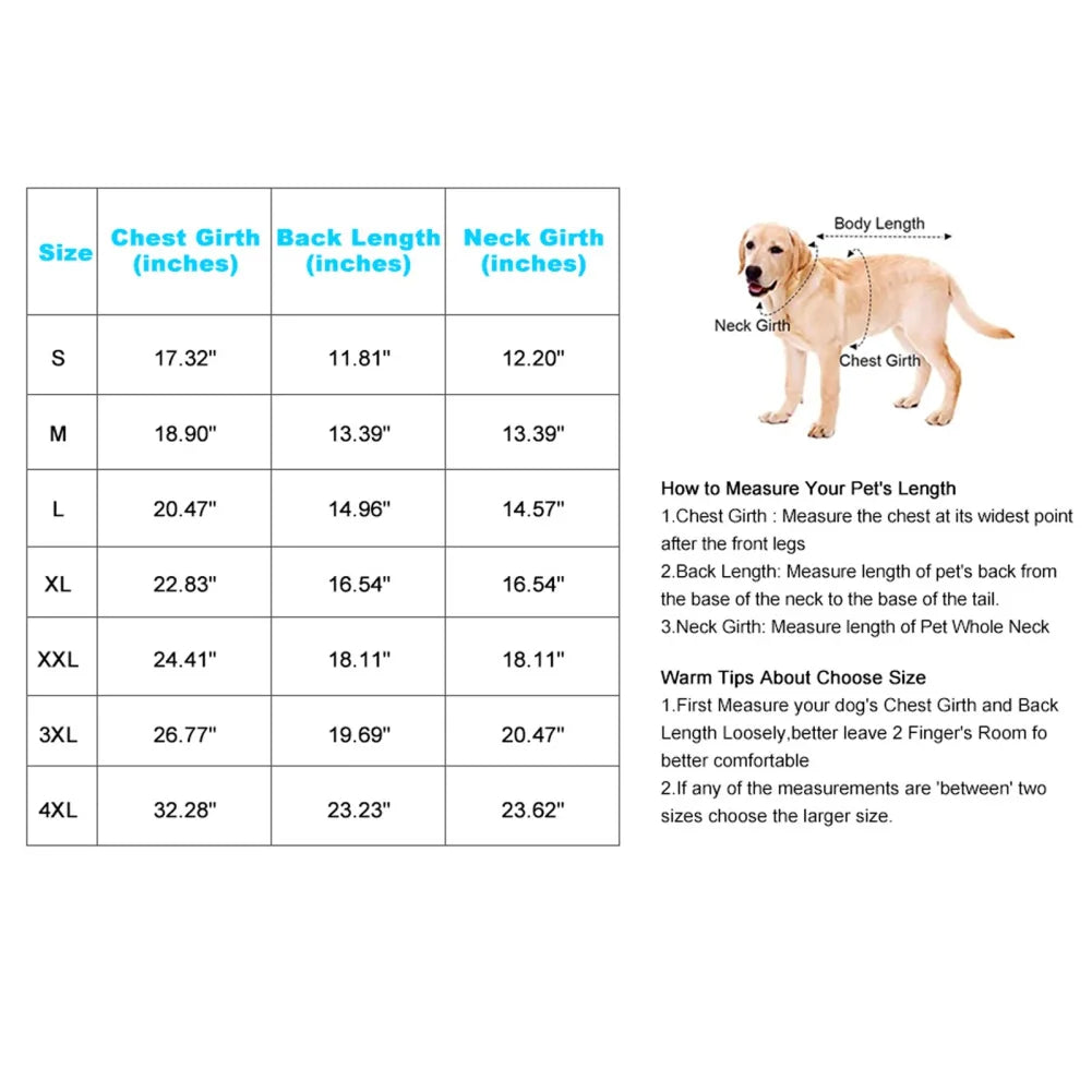 Pet Dog Jacket With Harness Winter Warm Dog Clothes For Labrador Waterproof Big Dog Coat Chihuahua French Bulldog Outfits