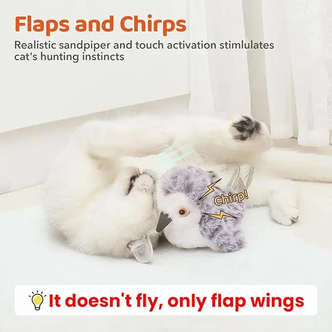 Cat Toys Flapping Bird No Flying, Toys For All Breeds Cat Kicker Catnip Toys
