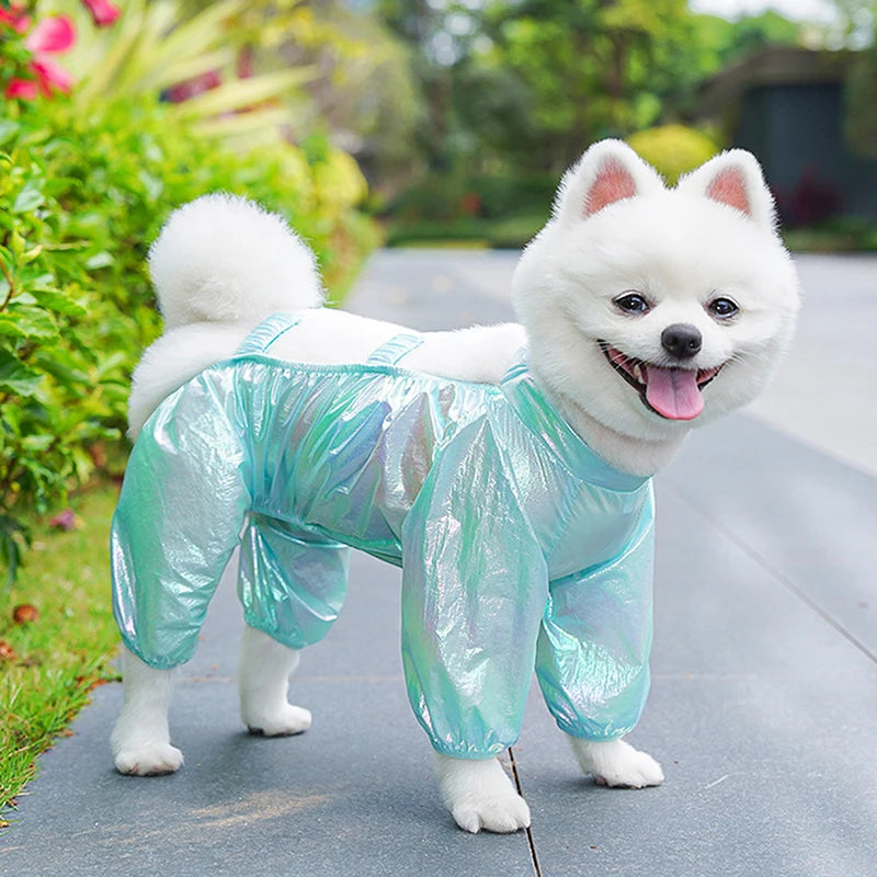 Waterproof Pet Pants With Foot Cover Dog Trousers Safety Dog Leggings Foot Protector For Small Dog Outdoor Activity Dog Clothes