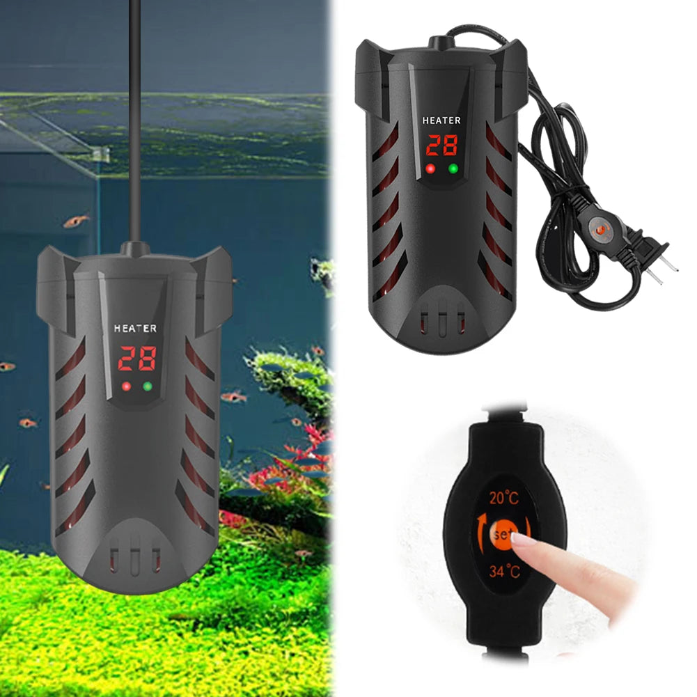 Submersible Fish Tank Heater Digital Display Aquarium Turtle Feeding Water Heater Fish Tank Thermostat Constant Temperature