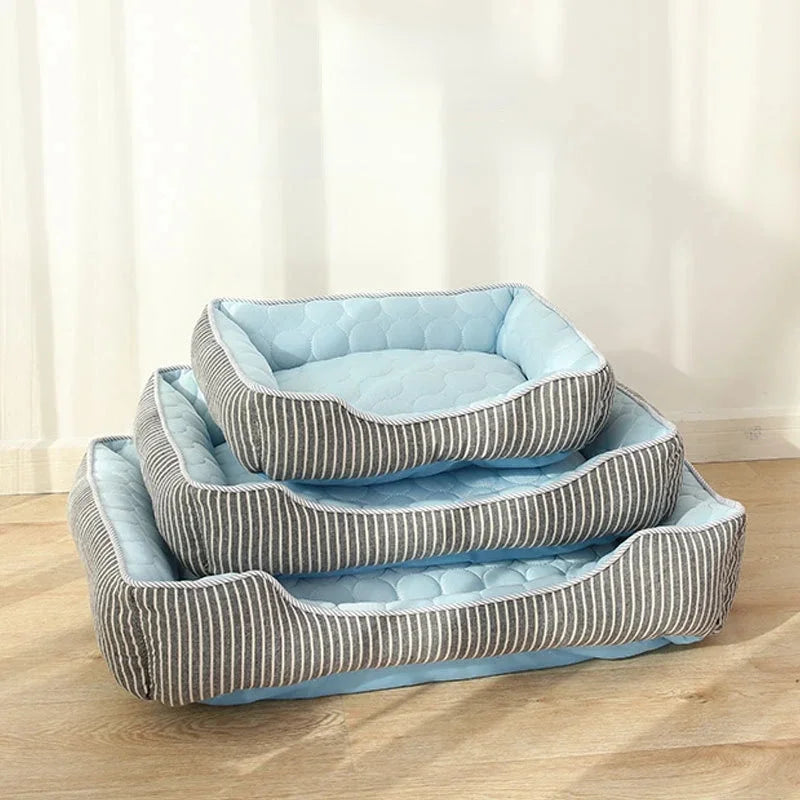 Dog's and Cat's Nest Summer Pet Cool Feeling Deep Sleep Ice Silk Cool Nest Pet Cooling Nest Summer Pet Supplies