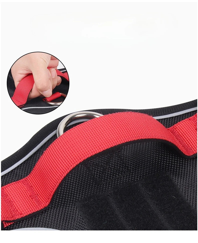 Large Dog Harness Collars Anti-Pull Harness Dog Walking Leash Pet Leash Anti-Escape Durable Material Easy To Put on Take Off