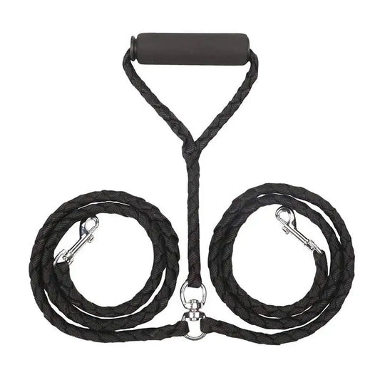 1.4m Pet Double Leash 2 Way Couplers Dog Leash Rope Elastic Extended Pet Leash Belt Outdoor Training for Two Double Dogs Leashes
