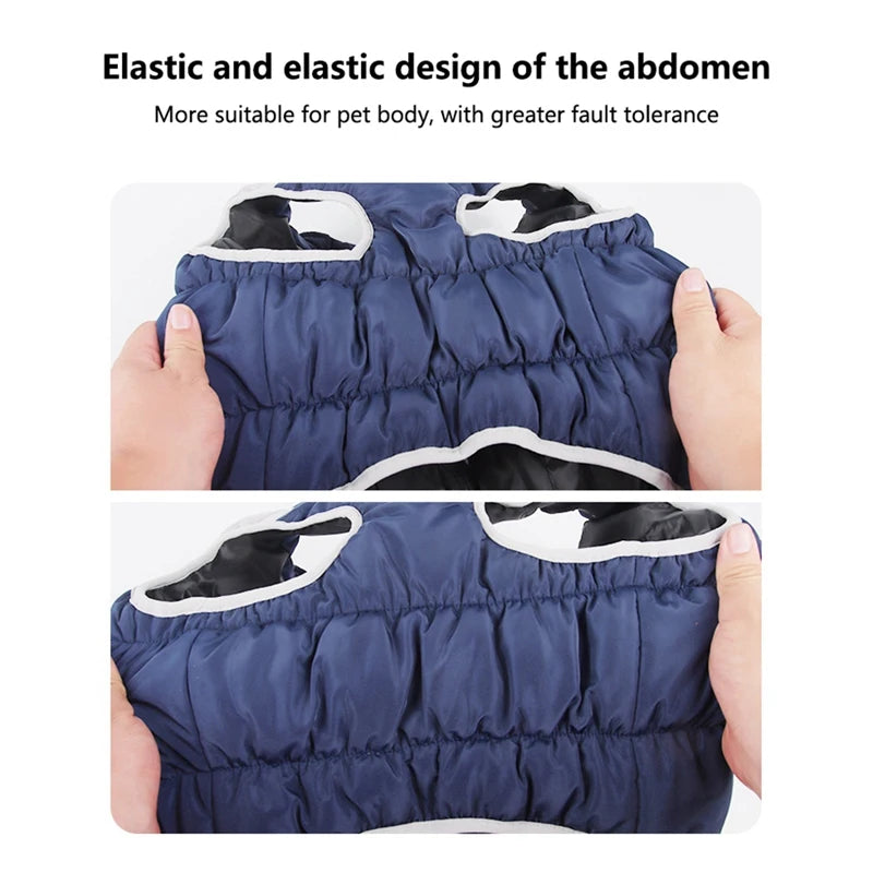 Winter Dog Coat With Reflective Strip For Pet Hoodie Dog Puppy Cold Jacket Waterproof Windproof Thick Dog Padded Vest XL-6XL