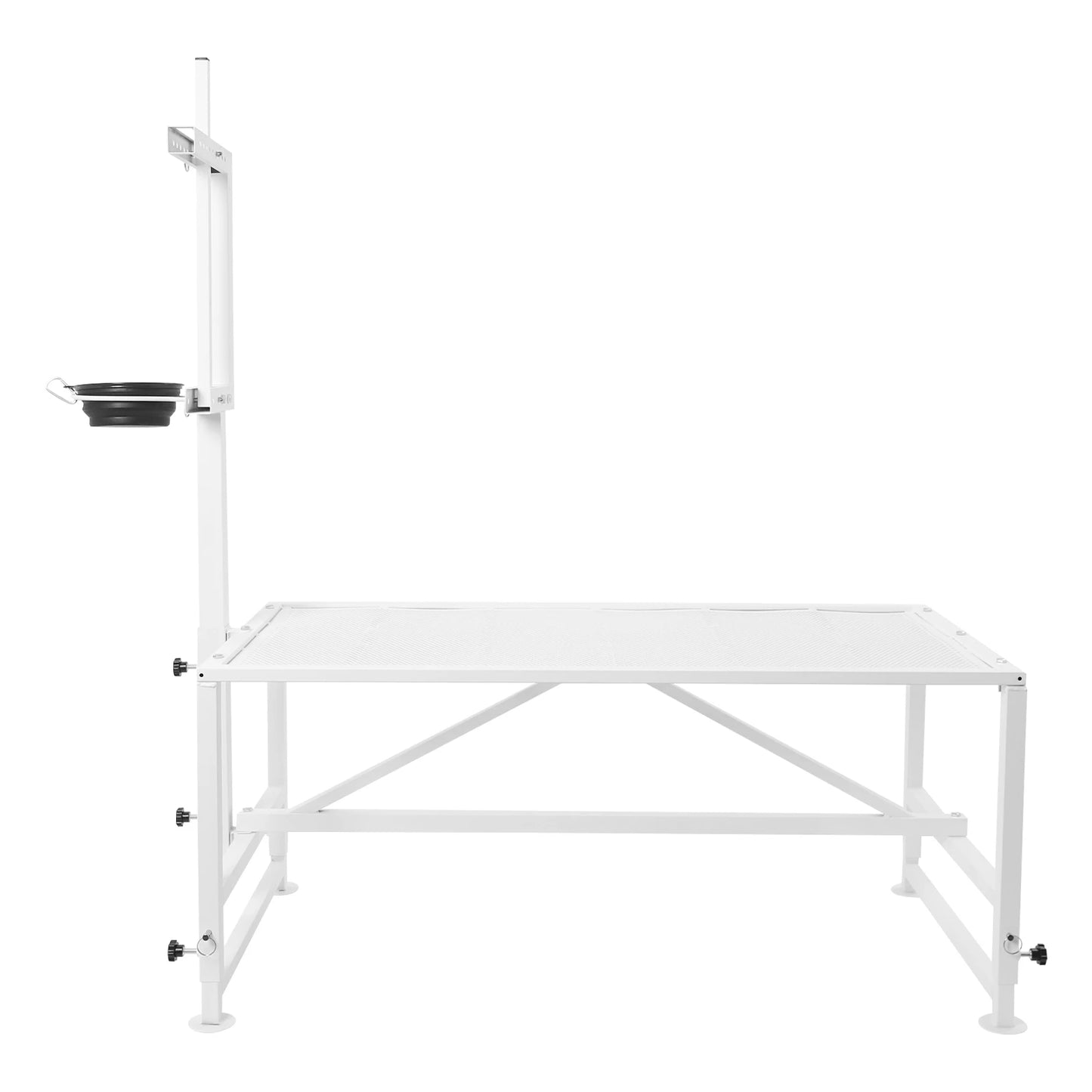 Sheep Trimming Stand, Adjustable Goat Milking Stand, Heavy Duty Metal Stand 600lbs Load for Goat Milk and Sheep Trimming