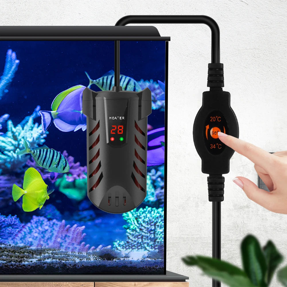 Submersible Fish Tank Heater Digital Display Aquarium Turtle Feeding Water Heater Fish Tank Thermostat Constant Temperature