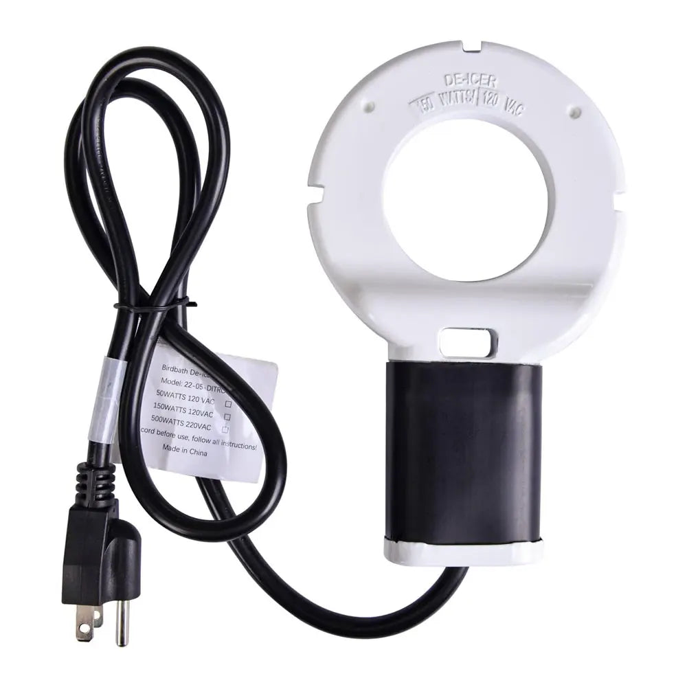 500W Chicken Waterer Heater Aluminum Utility De-Icer for Farm & Livestock, Non-Conductive and Anti-Rust Heated Chicken Waterer