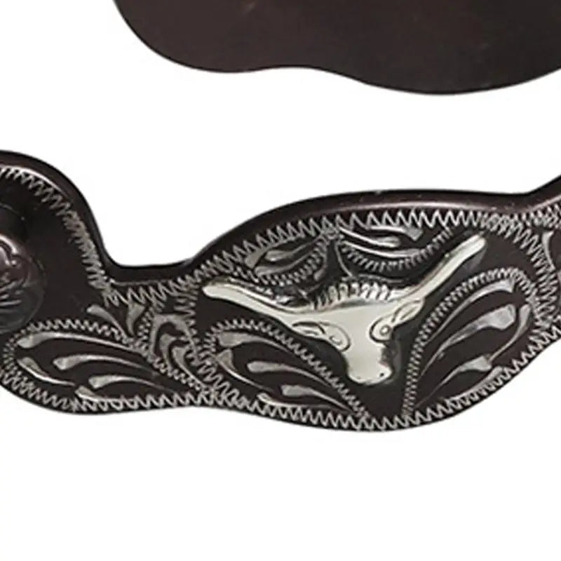 R6FE Metal Horse Spur Western Cowboy Horse Spur Horse Boot Spur Decoration for Equestrians Competition Entertainment