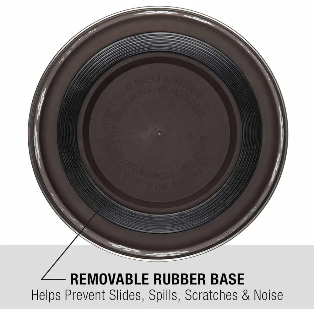 Bella Dog Bowls- Stainless Steel Dog & Cat Bowls - Spill Proof Dog Food Bowl, Cat Bowl, Puppy Essentials & Pet Supplies Great f