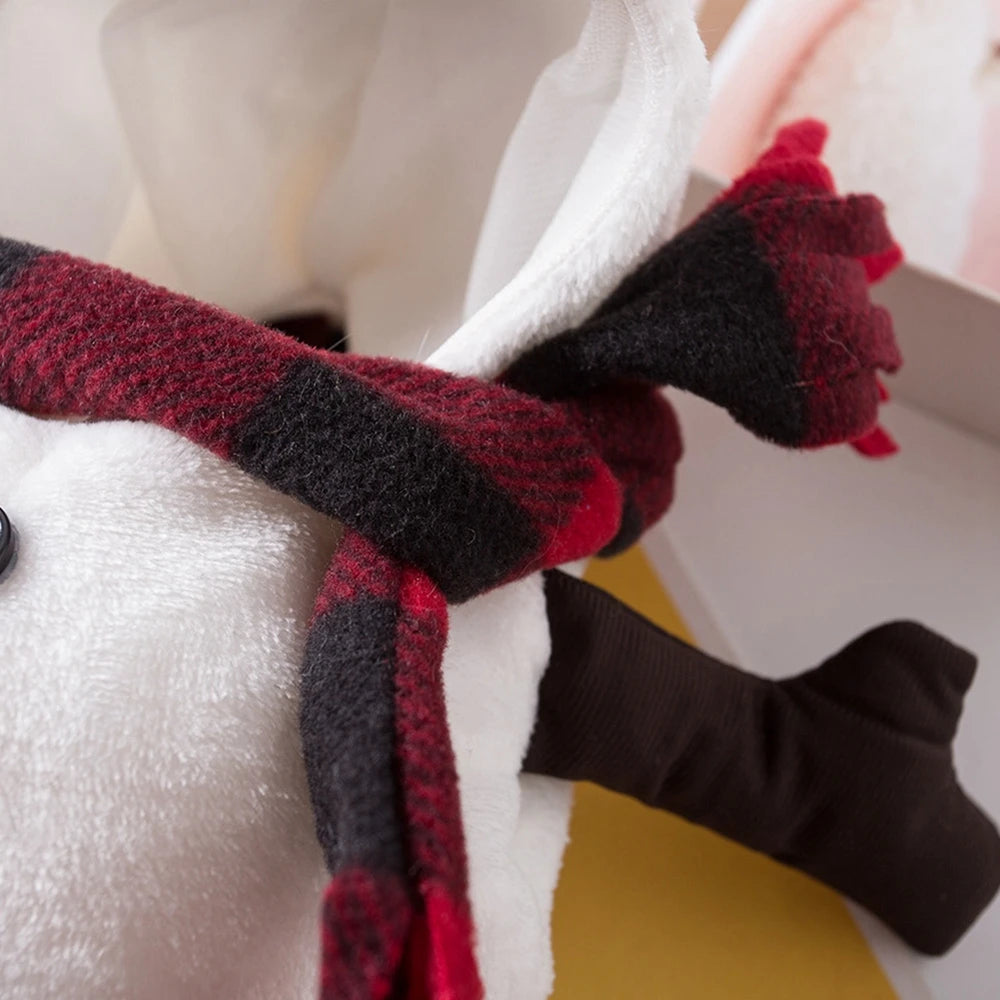 Christmas Snowman Dog Costume Outfits Winter Warm Puppy Cat Apparel for Small Medium Dogs Holiday Party Dressing Clothes