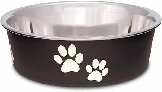 Bella Dog Bowls- Stainless Steel Dog & Cat Bowls - Spill Proof Dog Food Bowl, Cat Bowl, Puppy Essentials & Pet Supplies Great f