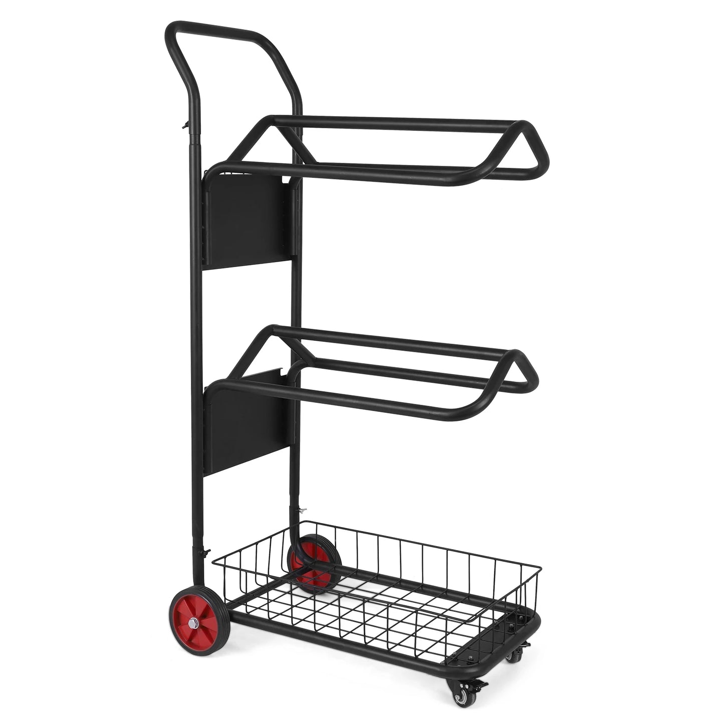Rolling Horse Saddle Rack Cart with Wheel Saddle Pad Rack Stand for Storage Moving Organize Transport Supplies