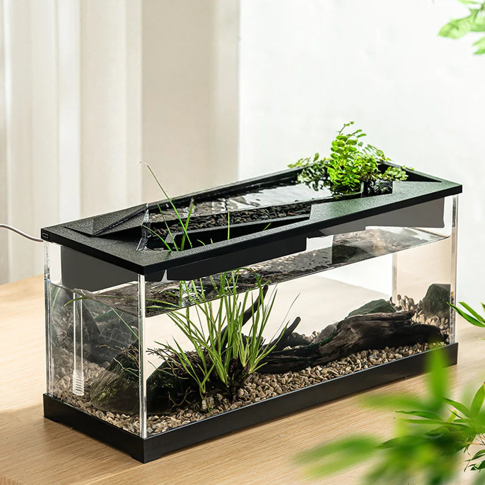 Acrylic Rectangular Aquarium With Built In Light And Pump