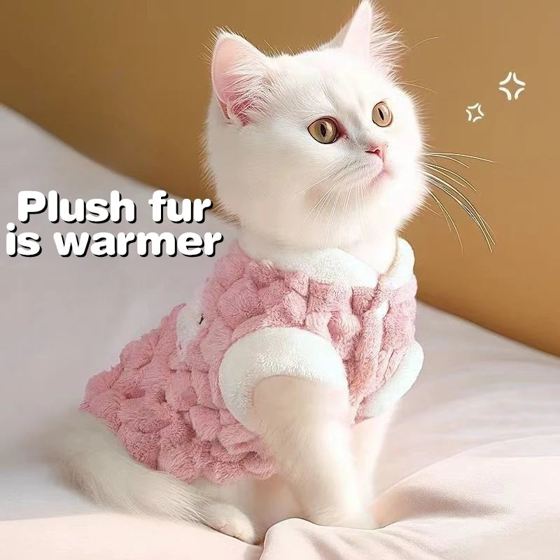 Winter Pet Dog Vest Jacket Fleece Warm Dog Clothes Fashion Puppy Coat Soft Cat Overcoat Pet Jacket Coat Chihuahua Dog Costumes