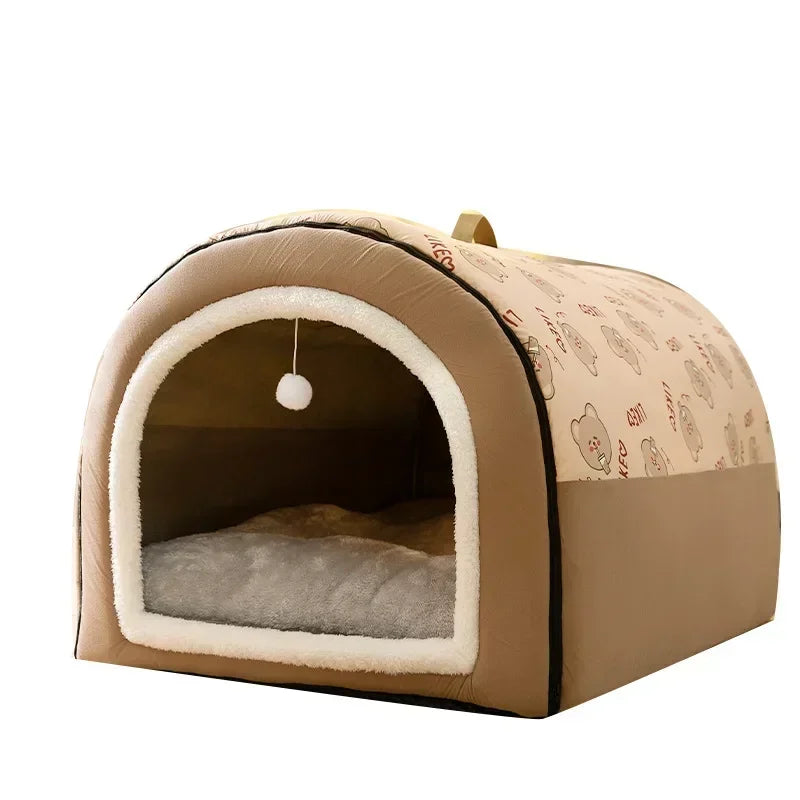 Removable Pet Dog Bed Cozy Pet Nest for Small Medium Dogs Cats Winter Warm Dog Sleeping Bed Comfortable Pet House Pet Supplies