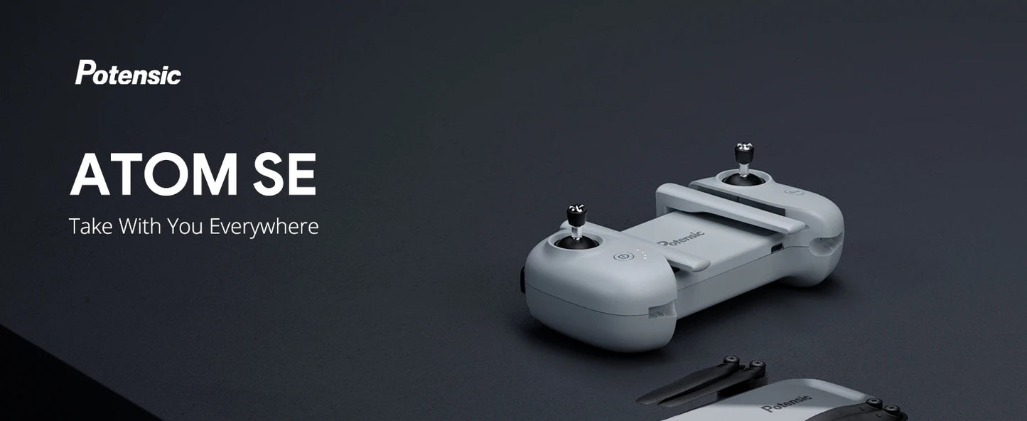 Used Potensic ATOM SE Single Axis Gimbal GPS Drone 4K Camera Lightweight Foldable FPV Transmission