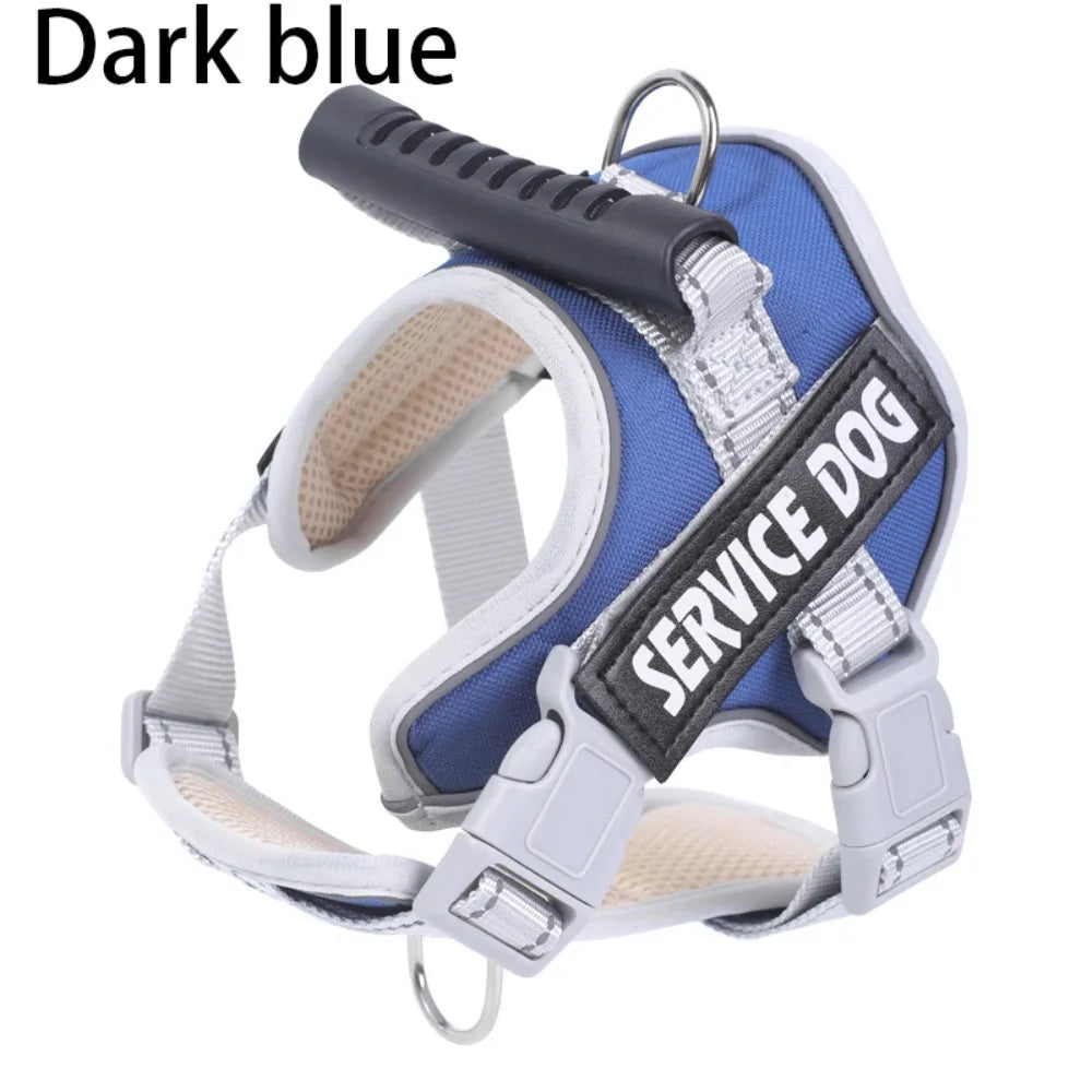 Chest Collars Adjustable Dog Harness Reflective Leash Set Reflective Vest Harness Adjustable Harness Outdoor Walking