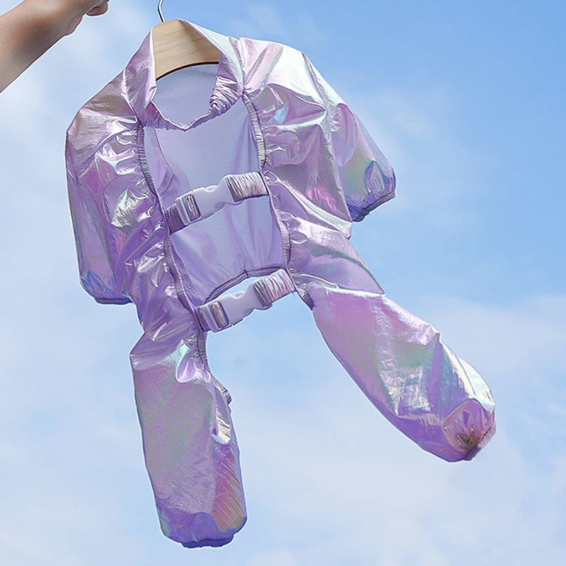 Waterproof Pet Pants With Foot Cover Dog Trousers Safety Dog Leggings Foot Protector For Small Dog Outdoor Activity Dog Clothes