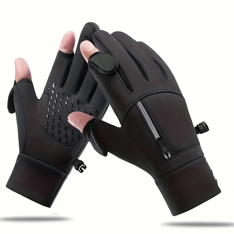 [Winter Gloves Men Women] Windproof Warm Unisex Cycling Gloves |   Autumn Winter Cold-Resistant for Outdoor Sports Running