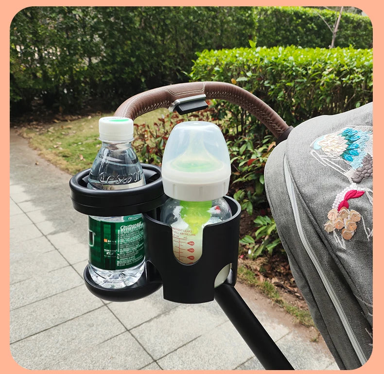 2-in-1 cup holder Baby Stroller Cup Holder Rack Children Bicycle Cart Bottle Rack Kids Bicycle Pushchair  Accessories
