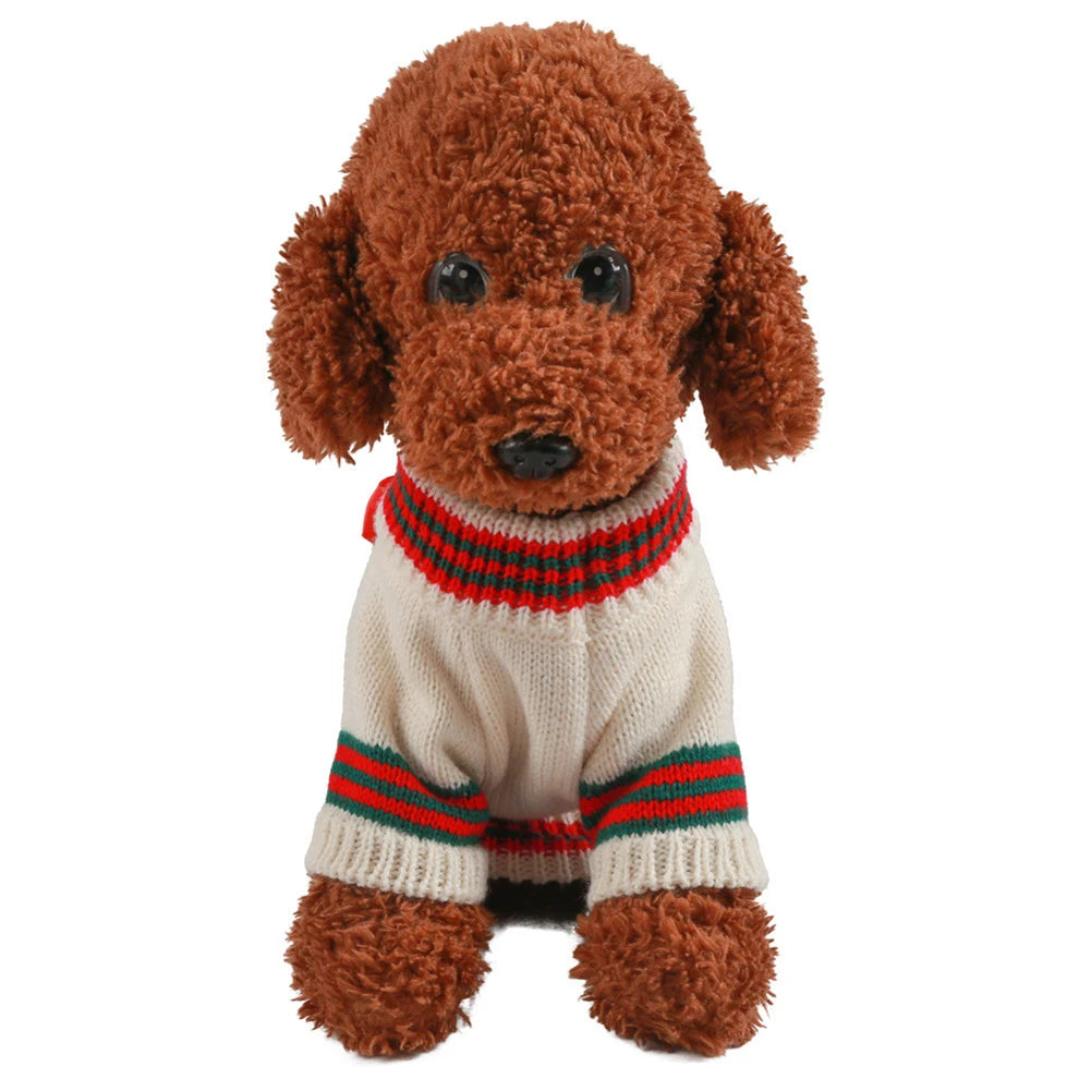 Knitted Cat Dog Sweater Autumn Winter Warm Costumes Apparels Coats Pet Products