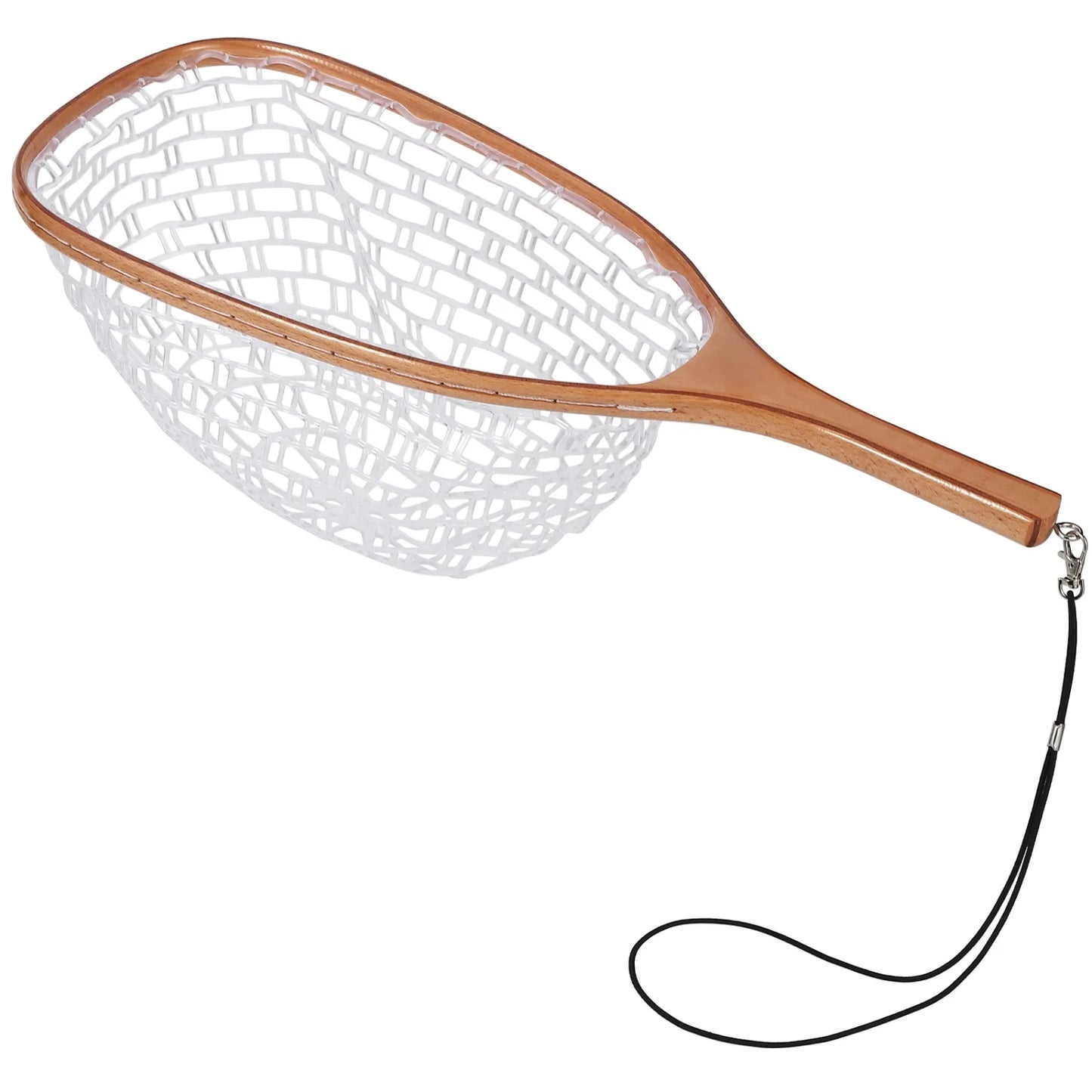 Fly Fishing Net, Trout Net, Wooden Frame Fly Fishing Landing Net for Catch and Release, Fly Fishing Gear for Stream Fishing