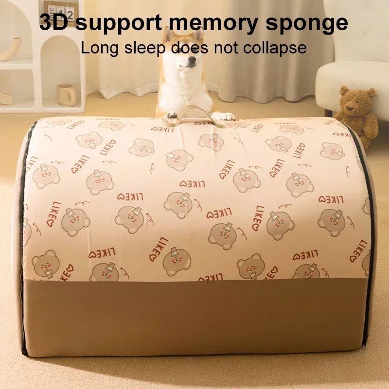 Removable Pet Dog Bed Cozy Pet Nest for Small Medium Dogs Cats Winter Warm Dog Sleeping Bed Comfortable Pet House Pet Supplies