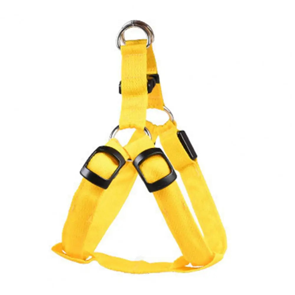 Adjustable LED Pet Harness USB Rechargeable Light Up Dog Harness Glow-in-The-Dark Safety Vest For Small Medium Dogs Pets Arnes