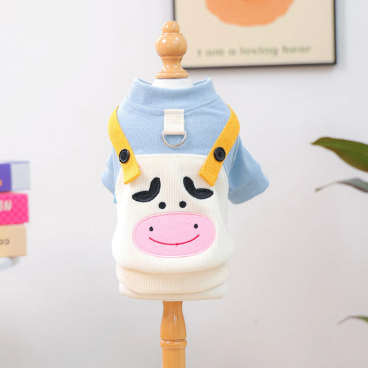 Adorable Puppy Hoodies with Colorful Patterns and Zipper Closure for Stylish Small Dog Outfits