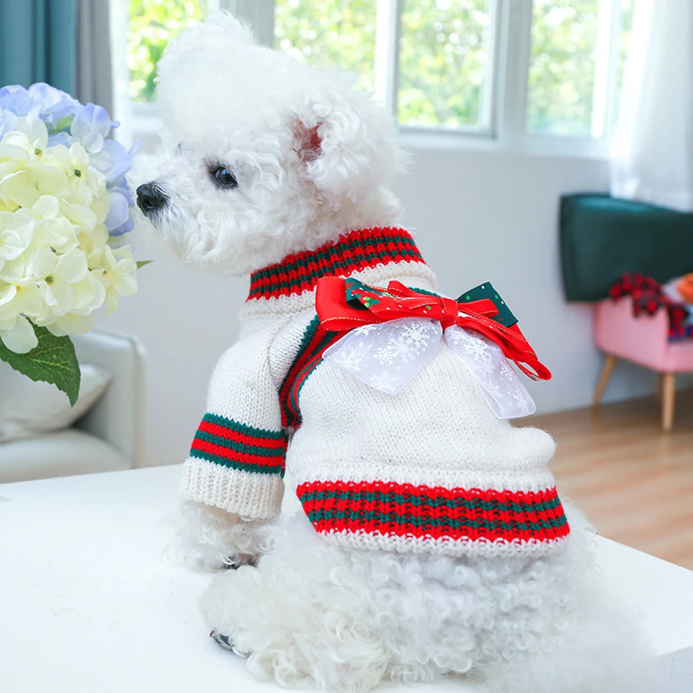 Knitted Cat Dog Sweater Autumn Winter Warm Costumes Apparels Coats Pet Products