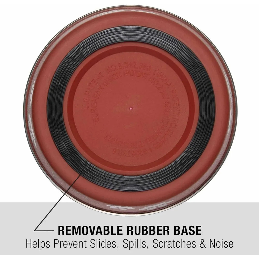 Bella Dog Bowls- Stainless Steel Dog & Cat Bowls - Spill Proof Dog Food Bowl, Cat Bowl, Puppy Essentials & Pet Supplies Great f