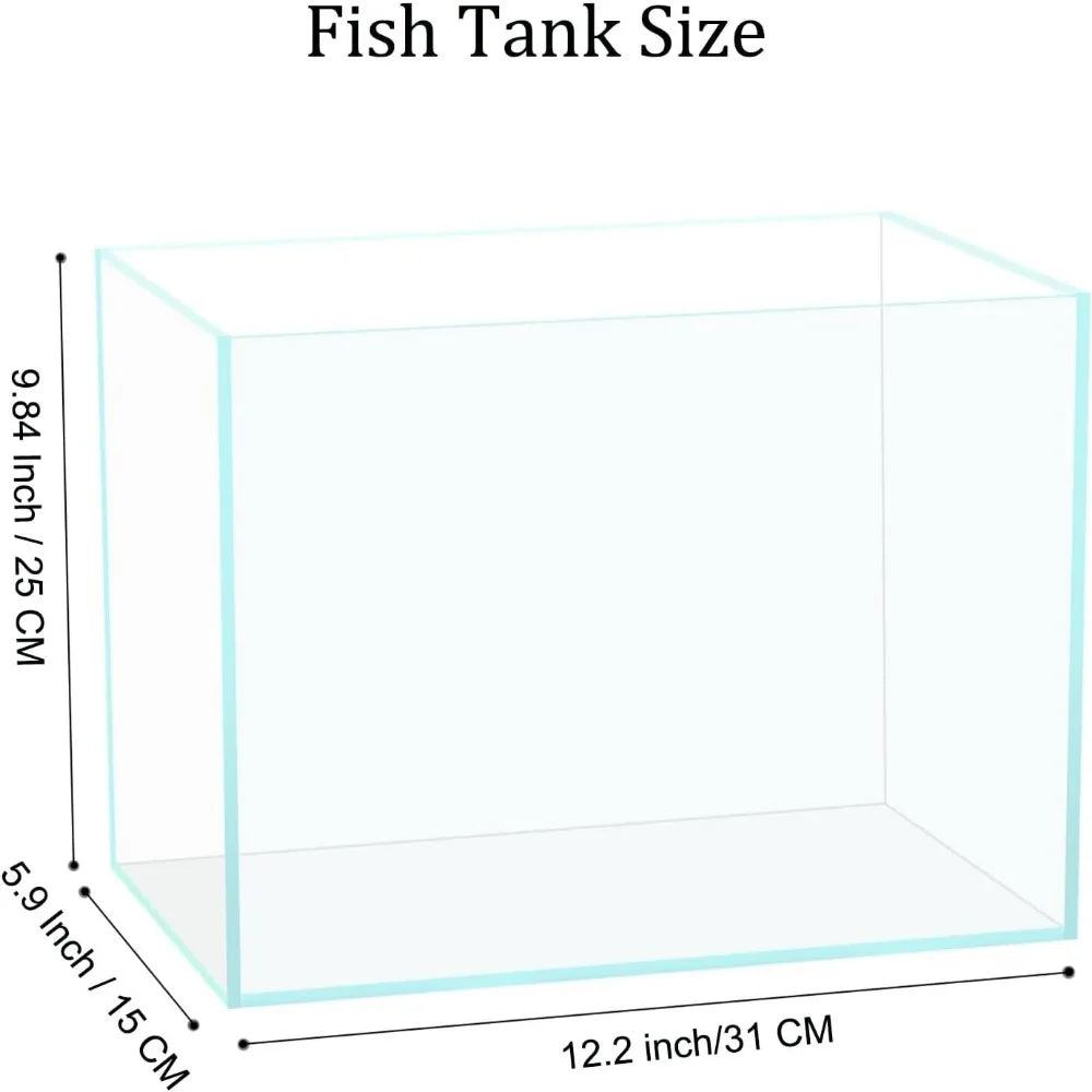 3 Gallon Glass Aquarium for Betta Goldfish Snails Shrimp