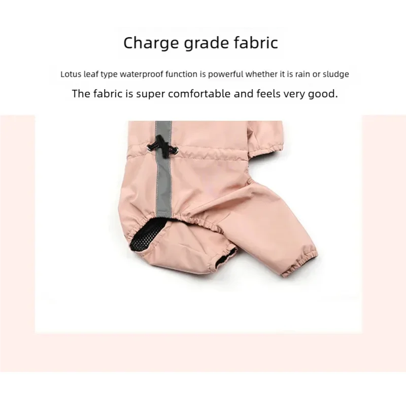 Pet Supplies Four-Legged Raincoat Waterproof Clothing for Spring and Summer Complete Package for Bear Schnauzer and Dog Raincoat