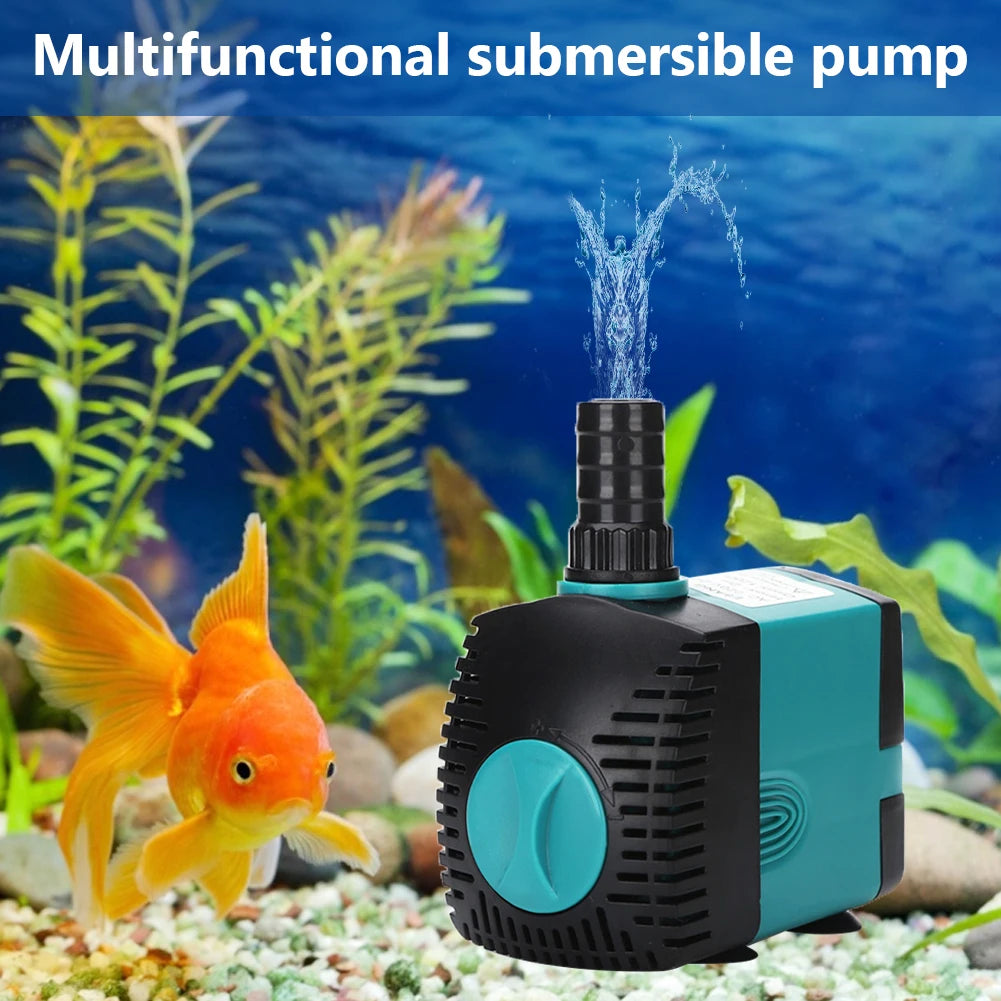 Ultra-Quiet 3W 6W 10W 15W 25W Submersible Water Fountain Pump Filter Fish Pond Aquarium Water Pump Tank Fountain EU 220V-240V